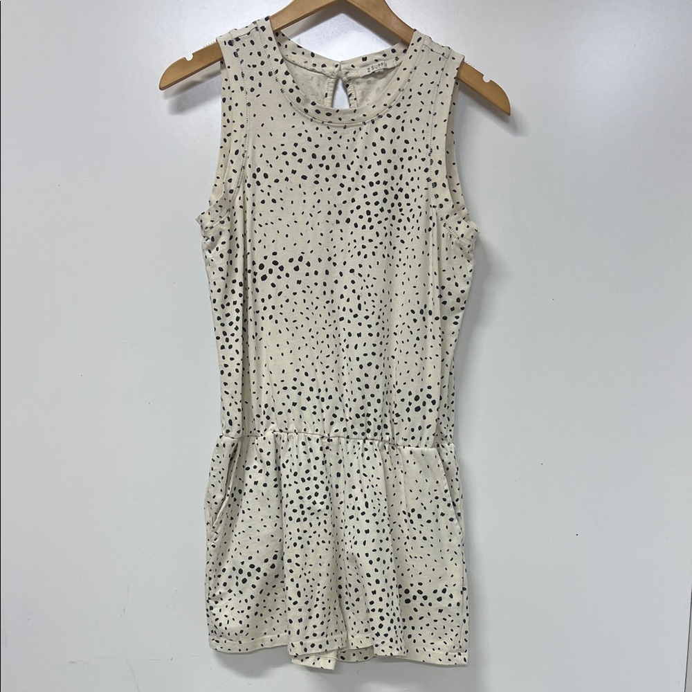 ZSupply Adira Spotted Romper Small, Pockets, Cotton, Sleeveless